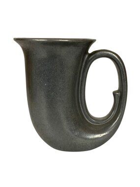 Wilton Armetale Plough Tavern Horn Shaped Mug Tankard Glossy Pewter Vintage